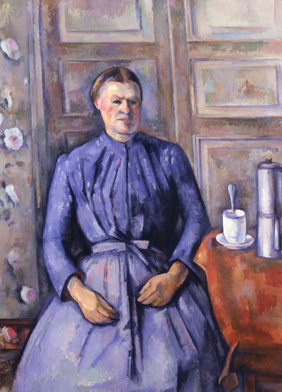 Vrouw met een koffiepot, c.1890-95 door Paul Cézanne